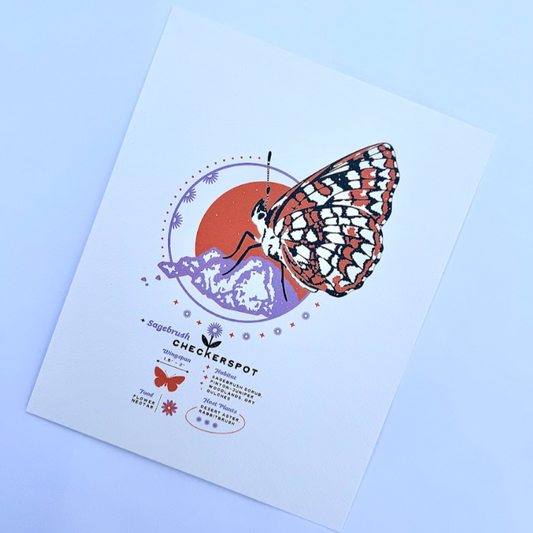 Sagebrush Checkerspot Art Print
