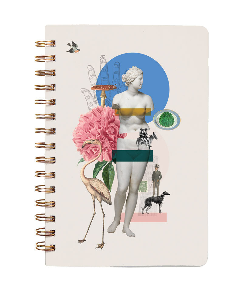 Vintage Ephemera Spiral bound Notebook