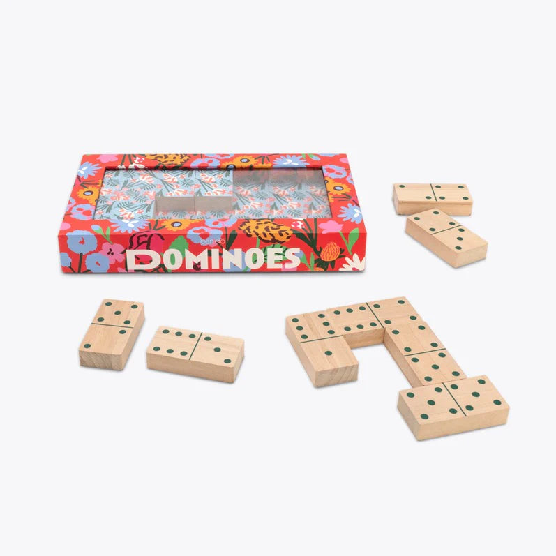 Dominoes Game Set - Floral