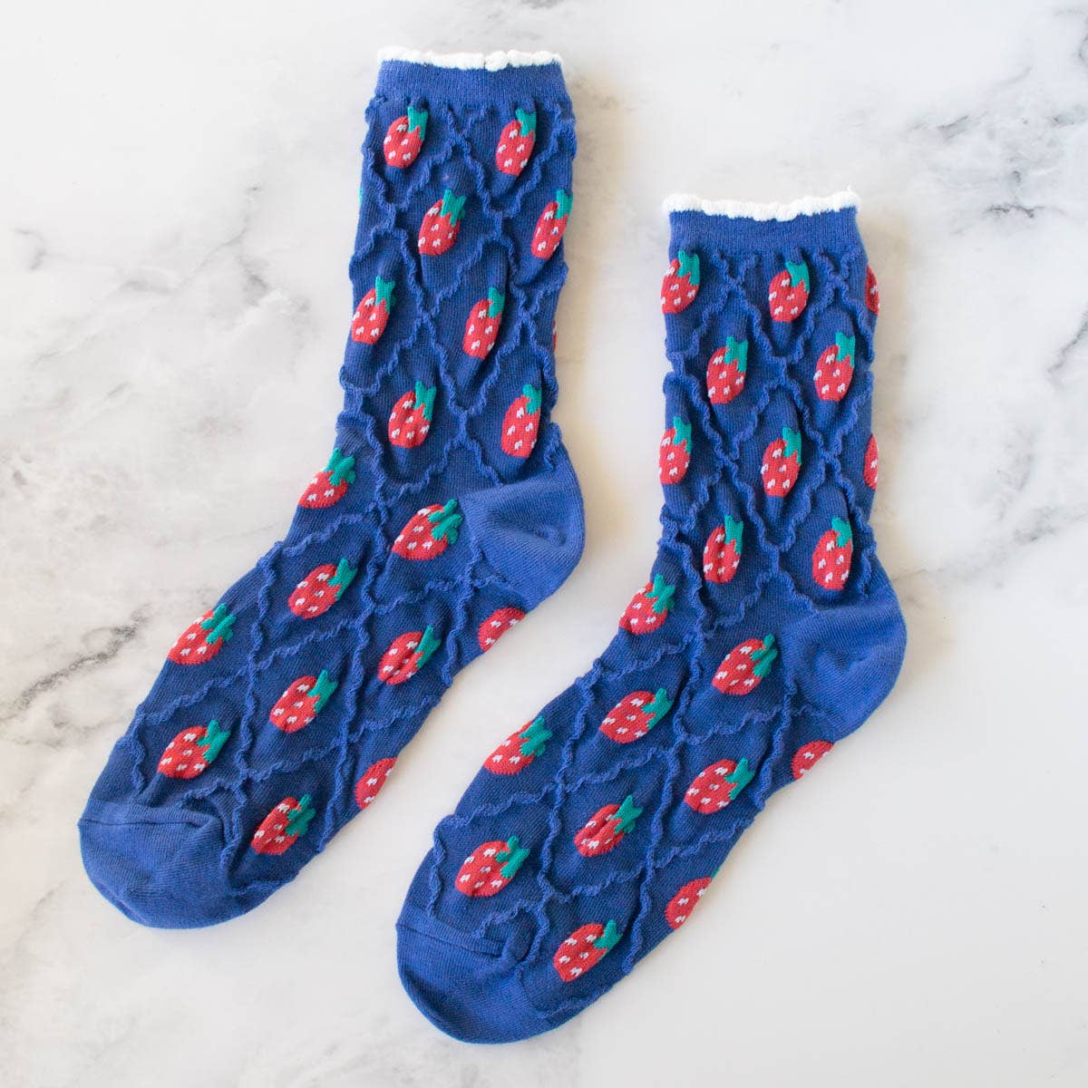 Retro Strawberry Casual Socks - 2 Colors - Tiepology