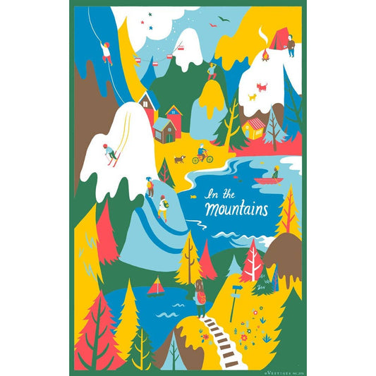 In the Mountains Tea Towel