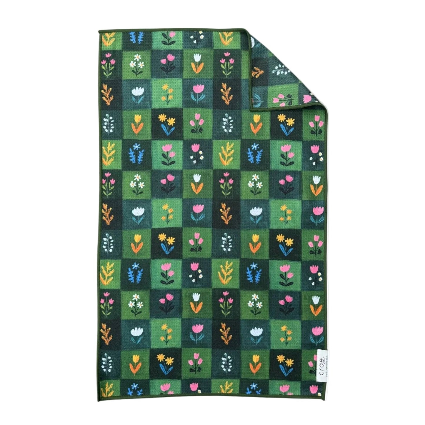 Lassie: Double-Sided Hand Towel - Green - Crae.Home