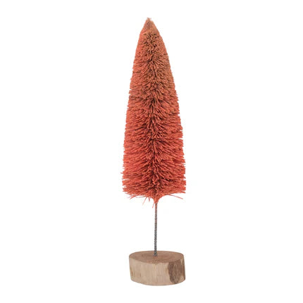 Bottle Brush Tree with Wood Base - Pink Ombre - 3 Sizes - Cody Foster - S&H