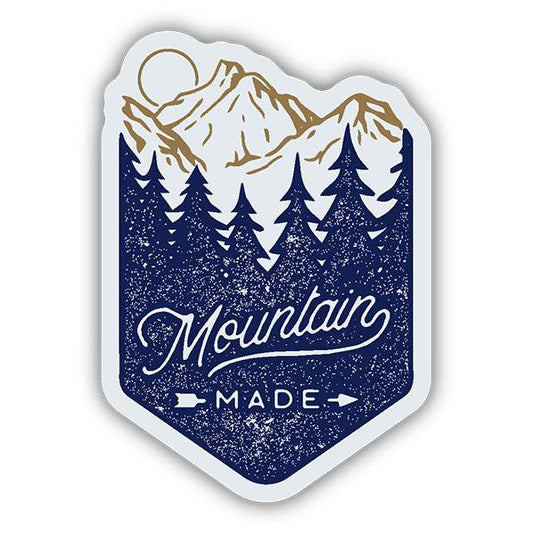 Salt Lake City, UT - Mountain Made - Sticker