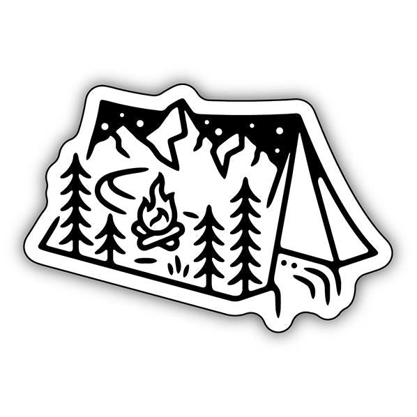 Tent Scene - Sticker