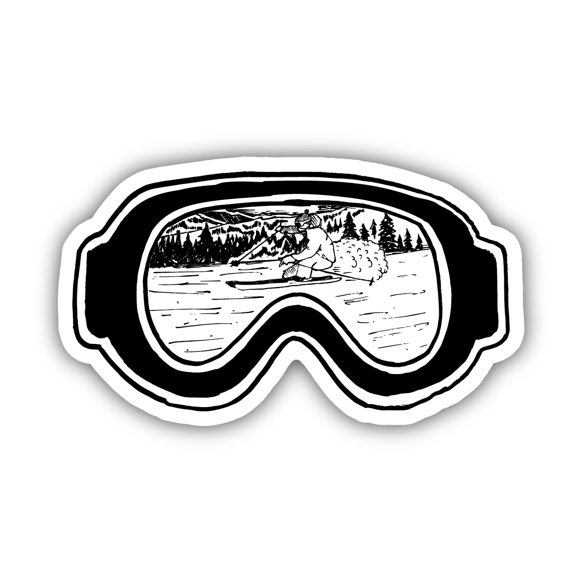 Park City - Ski Goggles - Sticker