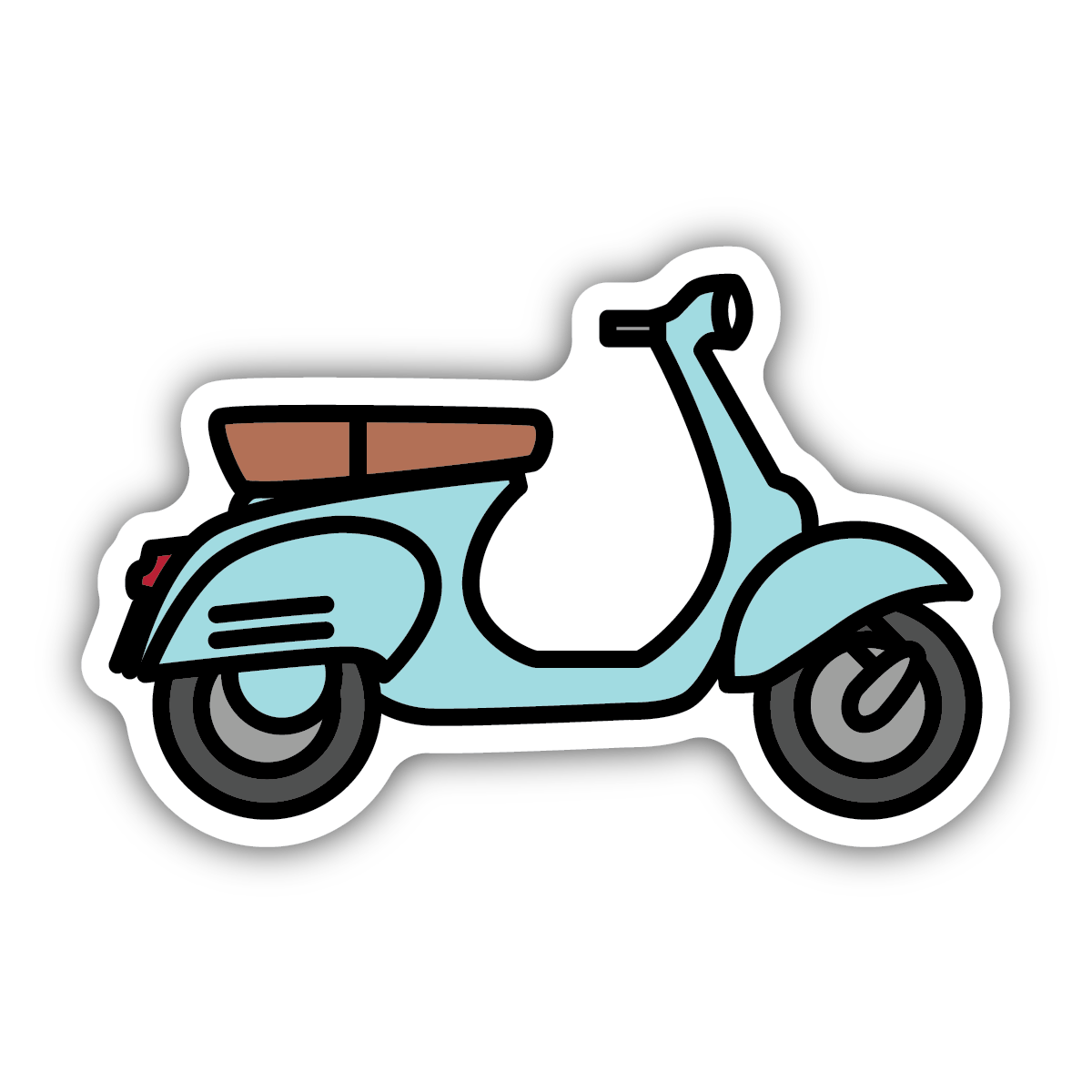 Retro Vespa - Sticker