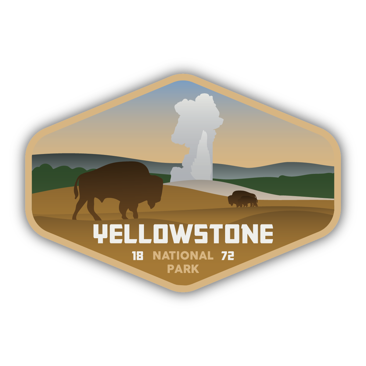 Yellowstone National Park - Sticker