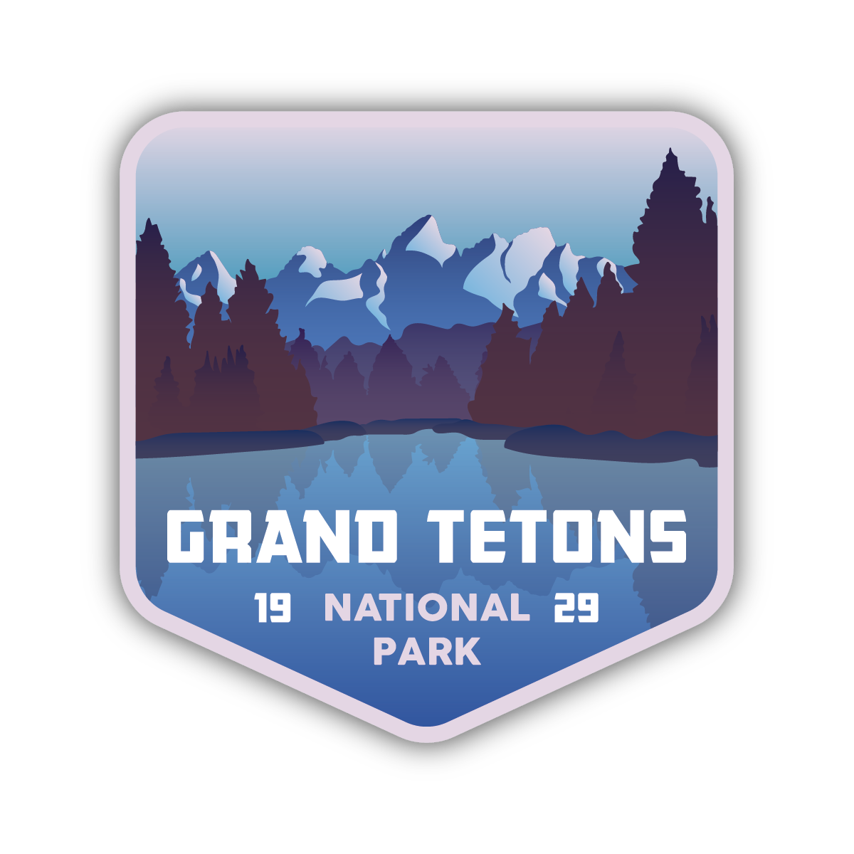 Grand Teton National Park - Sticker