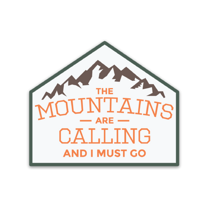 Mountains are Calling Sticker - 2 Colors Available