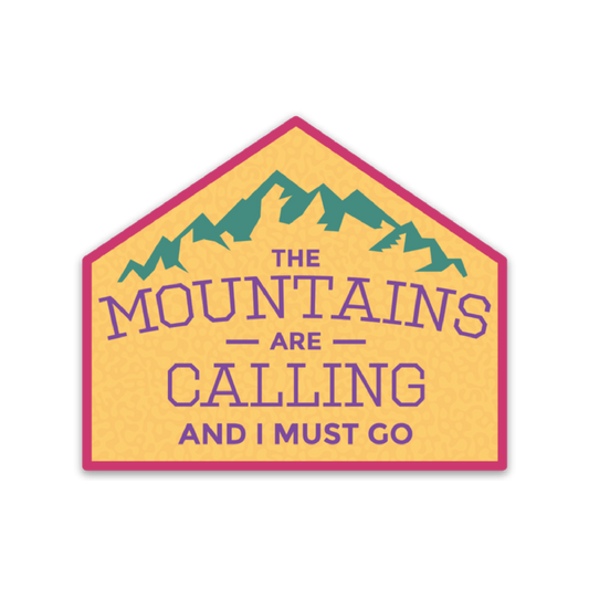 Mountains are Calling Sticker - 2 Colors Available