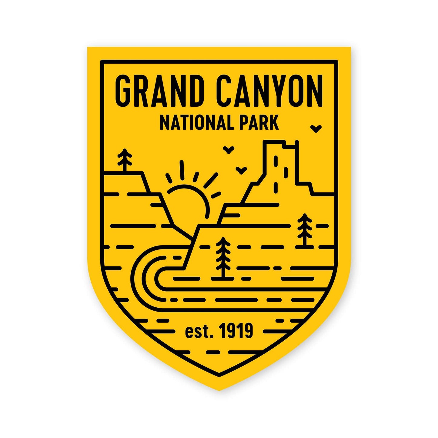 Grand Canyon Crest Sticker