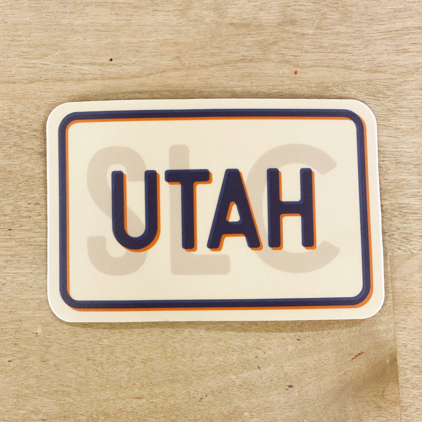 Utah with SLC in Background - Sticker