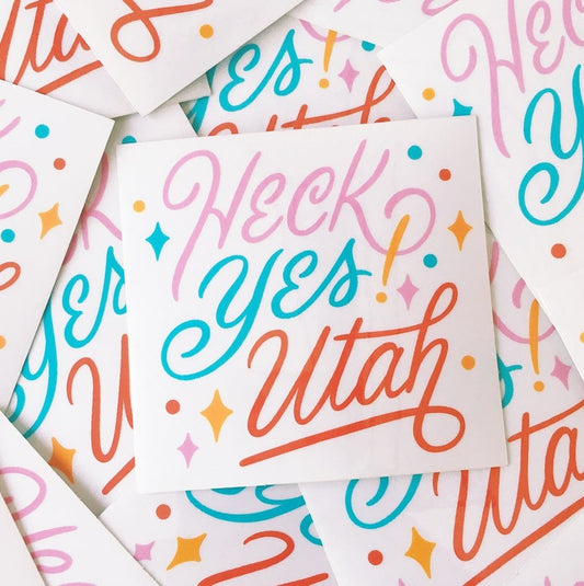 Heck Yes Utah Sticker