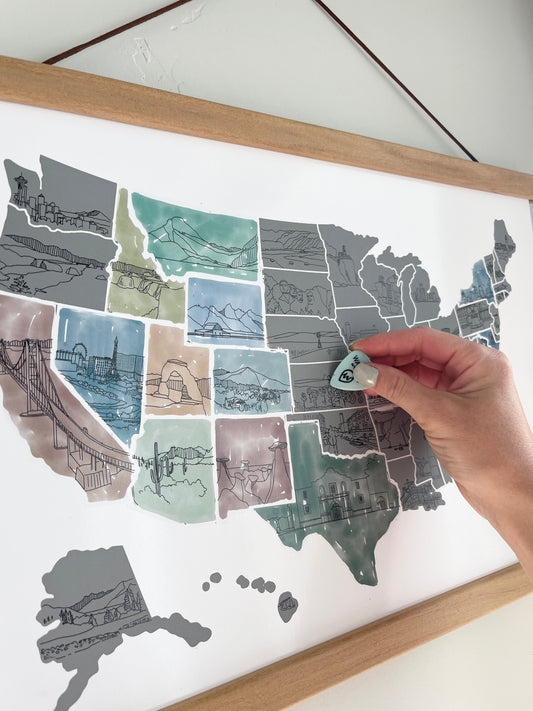 US Map - Illustrated
