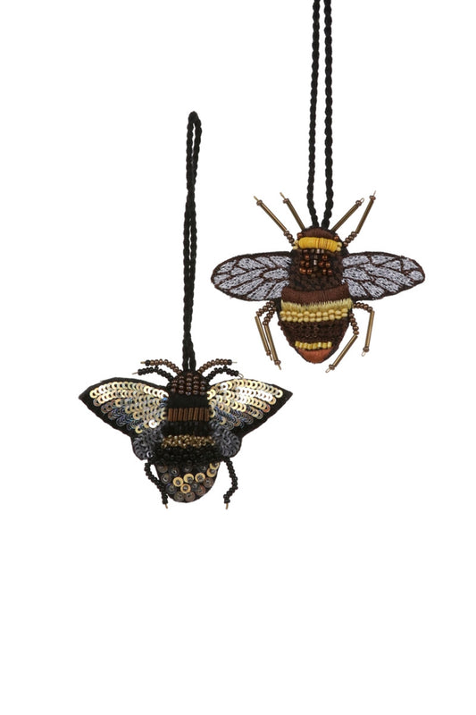 Beaded Honeybee - Ornament