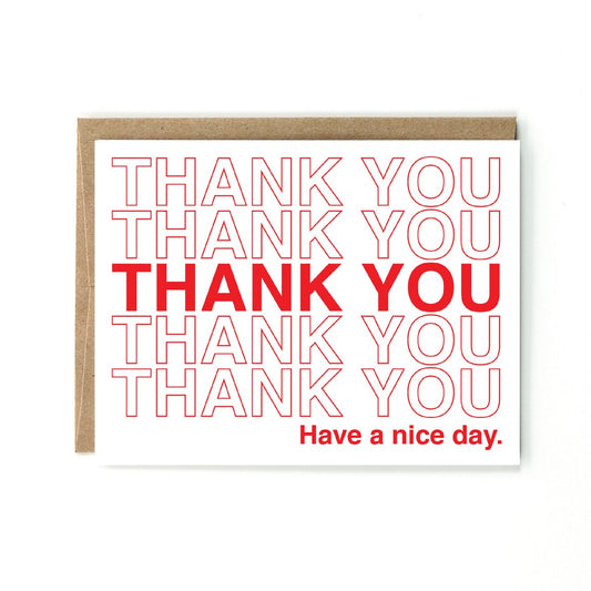 Takeout Thank You Card - Public School Paper Co.