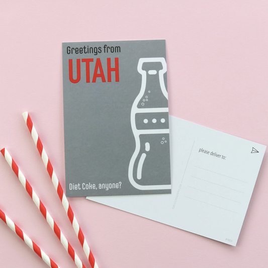 Greetings From Utah Post Card - Public School Paper Co.