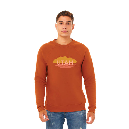 Utah Mountains & Lake Rust Unisex Sweatshirt