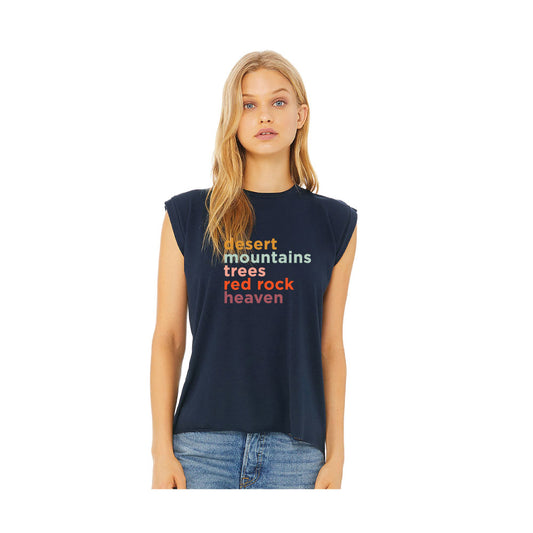 Desert to Mountains Navy Blue Women's T-Shirt