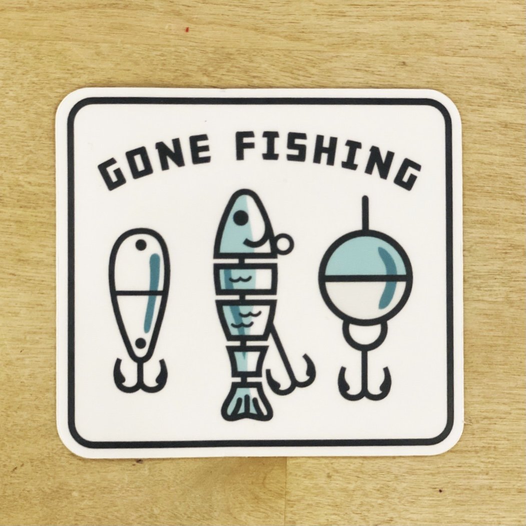 Gone Fishing Lures - Sticker